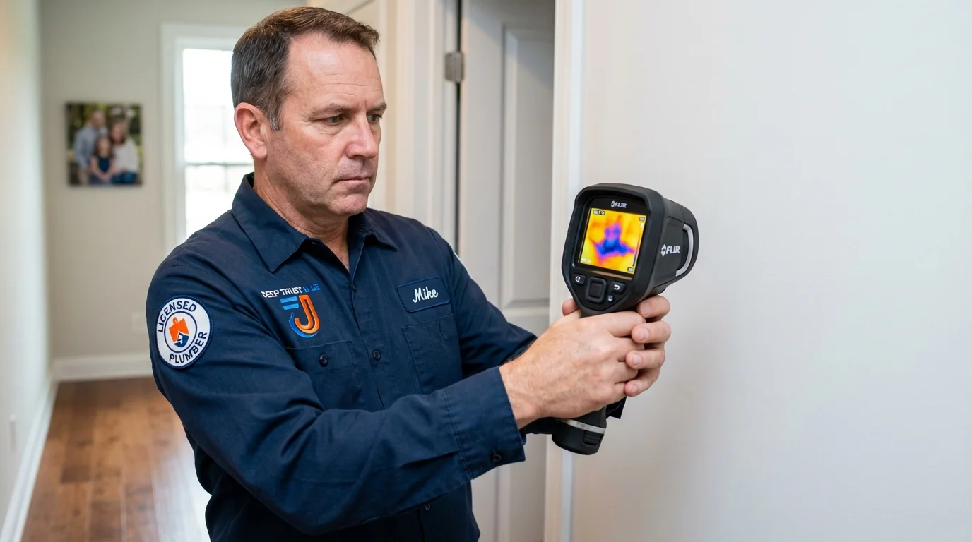 Thermal imaging leak detection by Johns Plumbing LLC in Little Rock